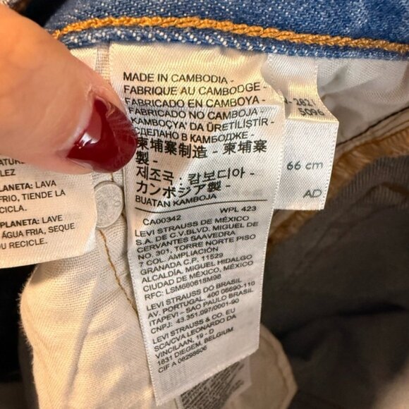 LEVIS 501 ORIGINAL FIT JEANS SIZE 26 - Picture 11 of 13